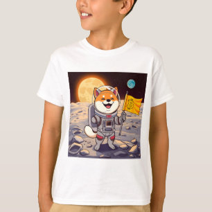 Shiba Inu Astronaut Bitcoin T-Shirt 