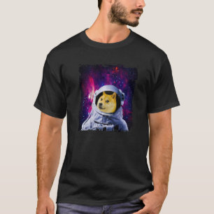 Shiba Inu Astronaut Dog In Space To The Moon Funny T-Shirt