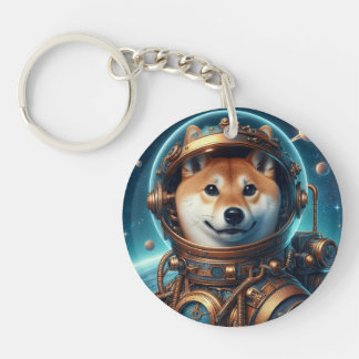 Shiba Inu Astronaut Keychain
