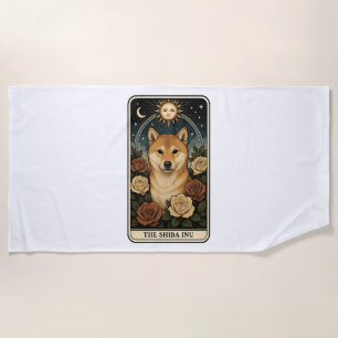 Shiba Inu Beach Towel