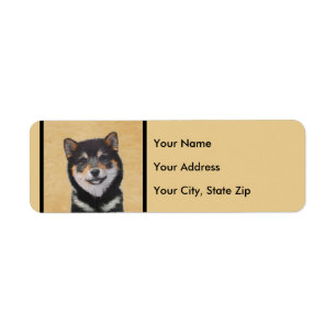 Shiba Inu (Black and Tan) Painting - Dog Art