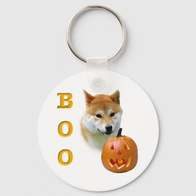 Shiba Inu Boo Key Ring (Front)