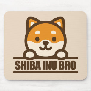 SHIBA INU BRO  - Cool Shiba Inu Brother Design Mouse Mat