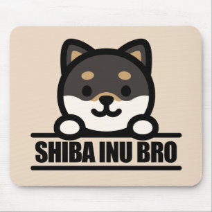 SHIBA INU BRO  - Cool Shiba Inu Brother Design Mouse Mat