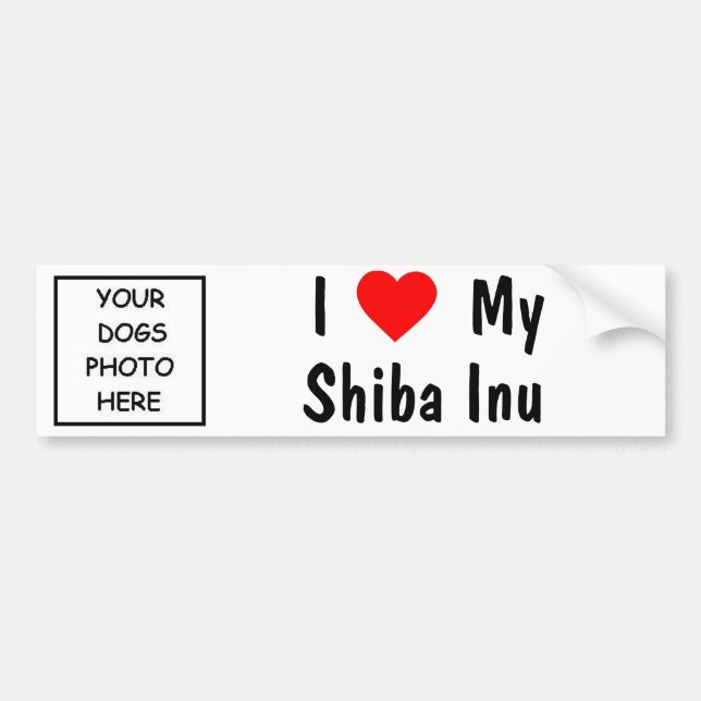Shiba Inu Bumper Sticker (Front)