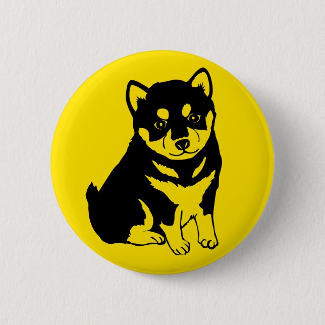 Shiba Inu Chinese Dog Year 2018 Round Button (Front)
