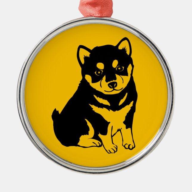 Shiba Inu Chinese Dog Year 2018 Round Ornament (Front)