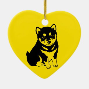 Shiba Inu Chinese Dog Year 2018 Text Back Ornament