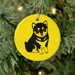 Shiba Inu Chinese Dog Year 2018 Text back Ornament