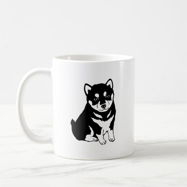 Shiba Inu Chinese Dog Year 2018 White Mug (Left)