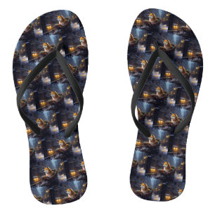 Shiba Inu Christmas Festive Season  Flip Flops