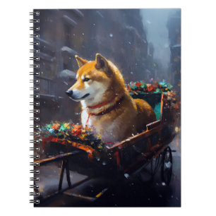 Shiba Inu Christmas Festive Season Notebook