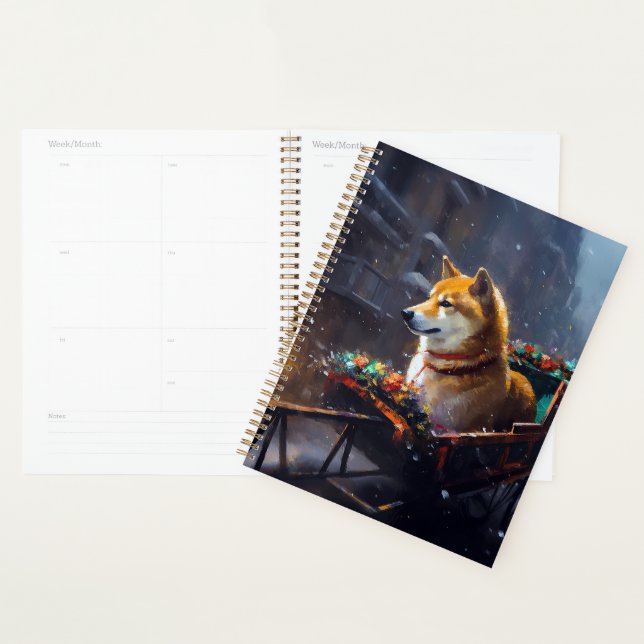 Shiba Inu Christmas Festive Season  Planner (Display)