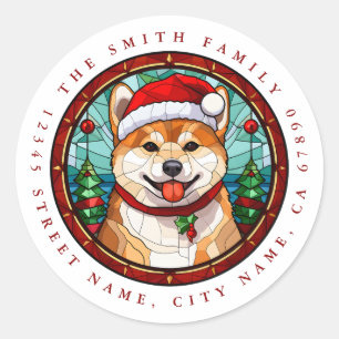 Shiba Inu Classic Round Stickers