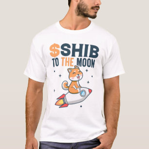 Shiba Inu Coin $Shib To The Moon Funny Crypto T-Shirt