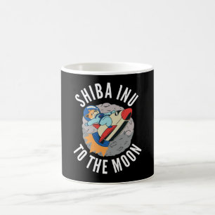 Shiba Inu Coin To The Moon Rocket Hodl Coffee Mug