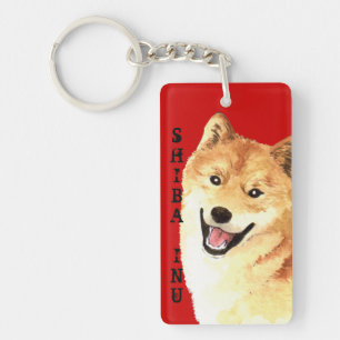 Shiba Inu Colour Block Key Ring