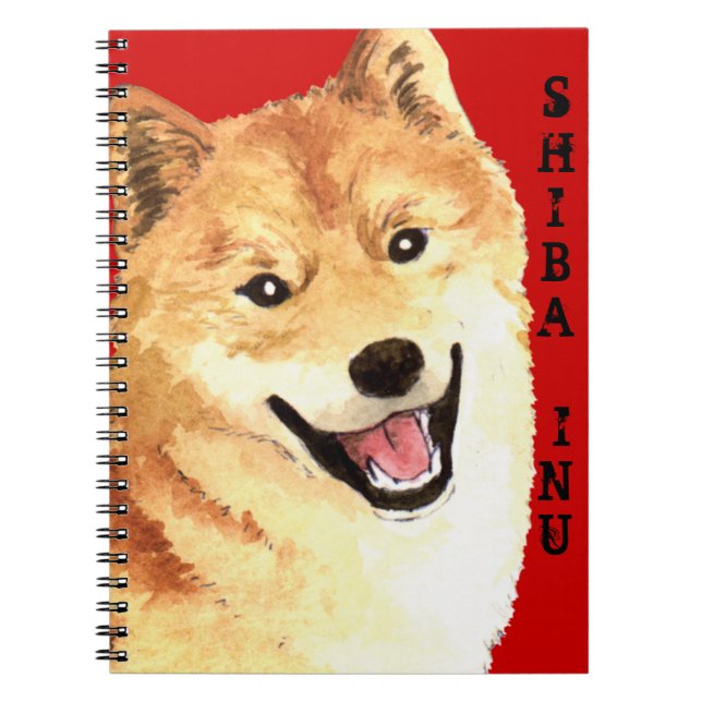 Shiba Inu Colour Block Notebook (Front)