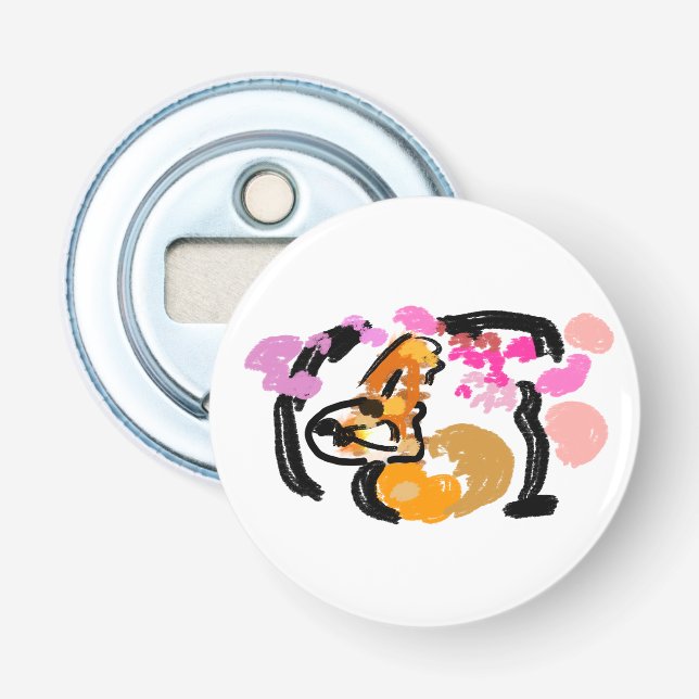 Shiba Inu cool wind  Bottle Opener (Front)