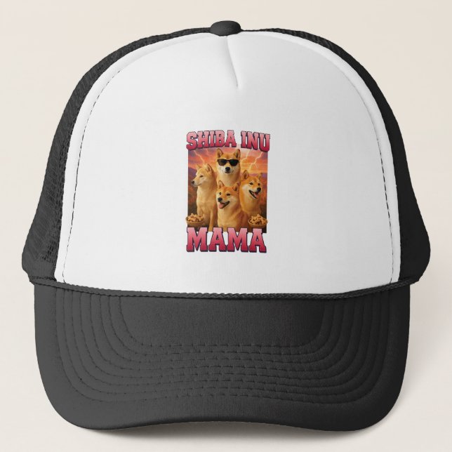 Shiba Inu Copy Copy Trucker Hat (Front)