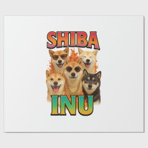 Shiba Inu Copy Wrapping Paper