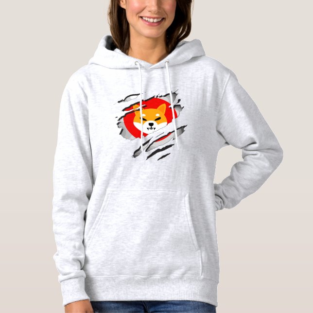 SHIBA INU cryptocurrency - SHIBA INU Crypto SHIB  Hoodie (Front)