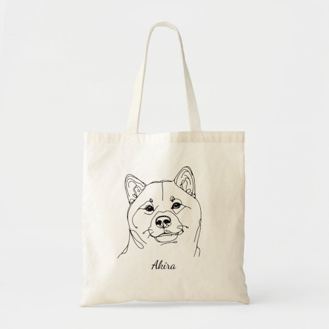 Shiba Inu Customisable Tote Bag (Front)