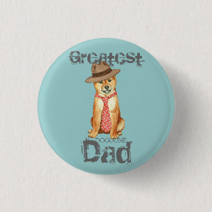 Shiba Inu Dad 3 Cm Round Badge