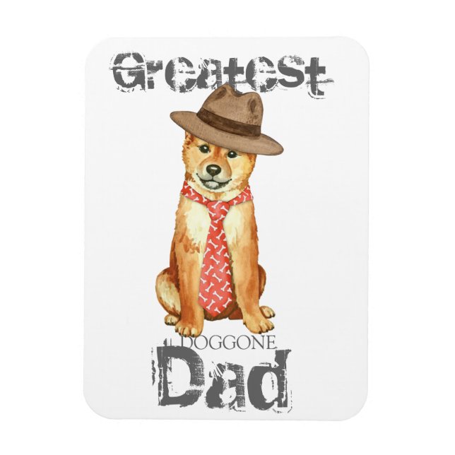 Shiba Inu Dad Magnet (Vertical)