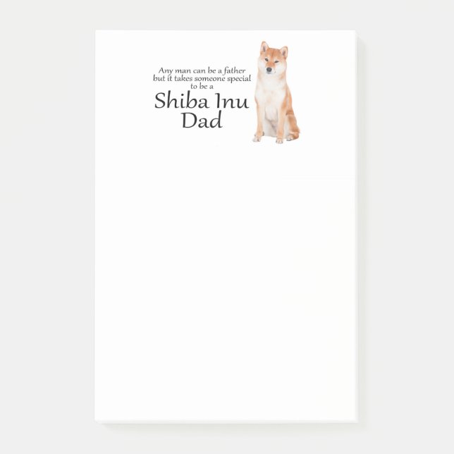 Shiba Inu Dad Post-It Notes (Front)