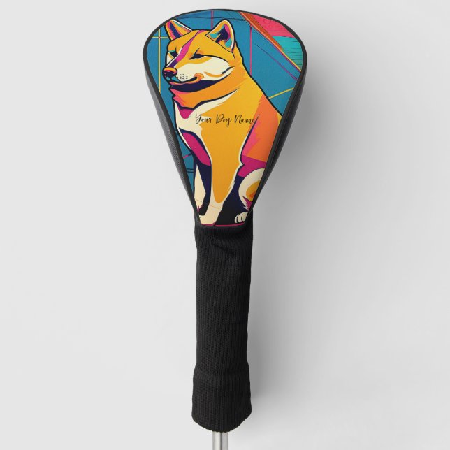Shiba Inu Dog 002 - Bruno Pokopen Golf Head Cover (Front)