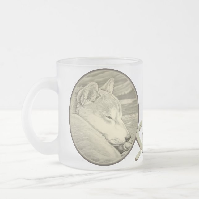 Shiba Inu Dog Beer Mug Coffee CupShiba Inu Glass (Left)