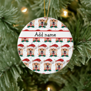 Shiba Inu Dog Breed Christmas Stars Ceramic Tree Decoration