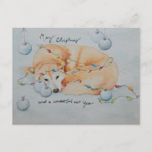 Shiba Inu Dog christmas card