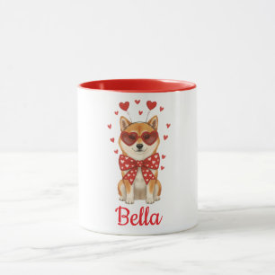 Shiba Inu dog coffee mug valentines day 2026