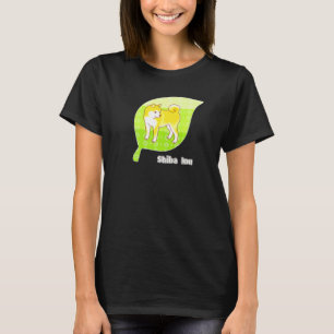 Shiba Inu Dog In Nature Pixel Art T-Shirt