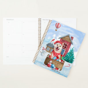 Shiba Inu Dog In snow Christmas Dog House Planner