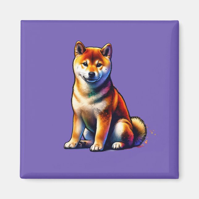 Shiba Inu Dog Magnet (Front)