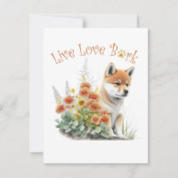 Shiba Inu Dog Mum Floral