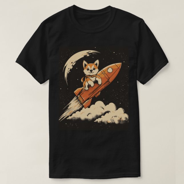 Shiba Inu Dog on a T-Shirt (Design Front)