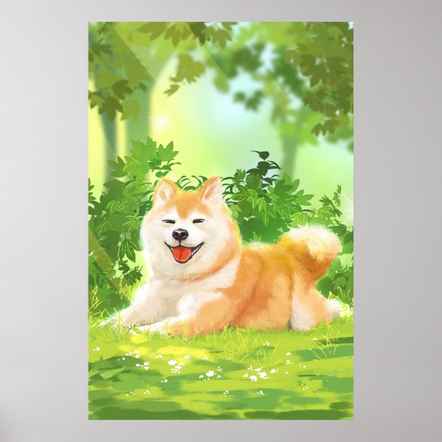 Shiba Inu Dog Poster (Front)