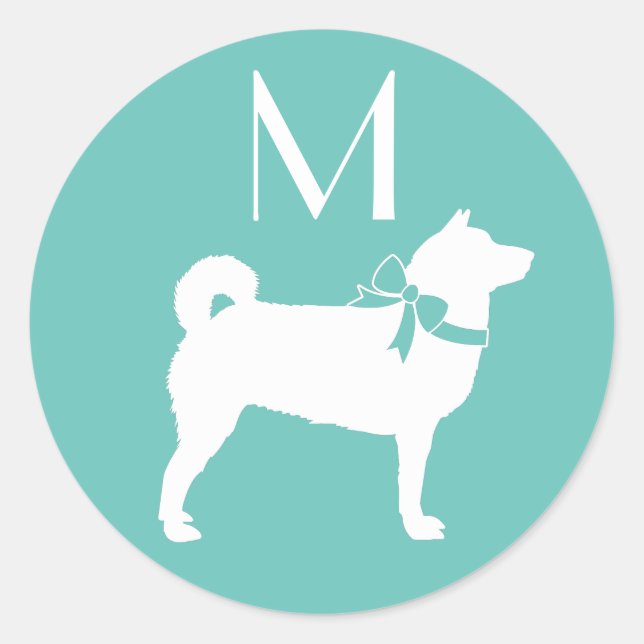 Shiba Inu Dog Puppy Classic Round Sticker (Front)