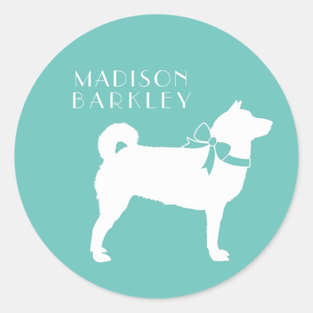 Shiba Inu Dog Puppy Classic Round Sticker (Front)