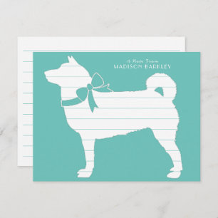 Shiba Inu Dog Puppy Thank You Card