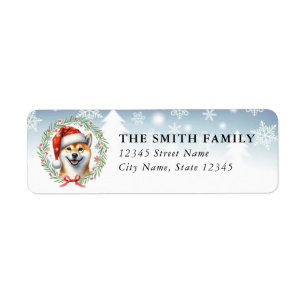 Shiba Inu Dog Return Address Labels