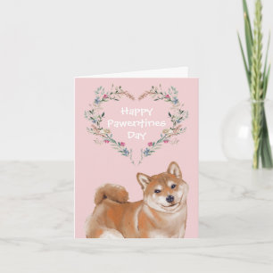Shiba Inu Dog Valentines Holiday Card