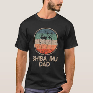 Shiba Inu Dog Vintage Shiba Inu Dad Men Women  T-Shirt