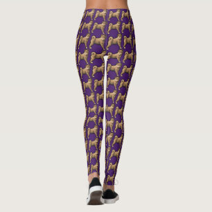 Shiba inu Dog Year Birthday custom Purple Leggings