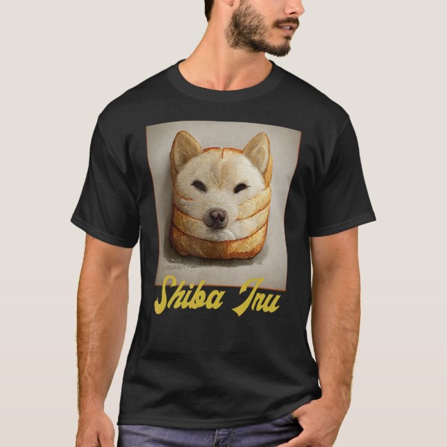 Shiba Inu Doge Meme Loaf Of Bread Akita Inu Hokkai T-Shirt (Front)