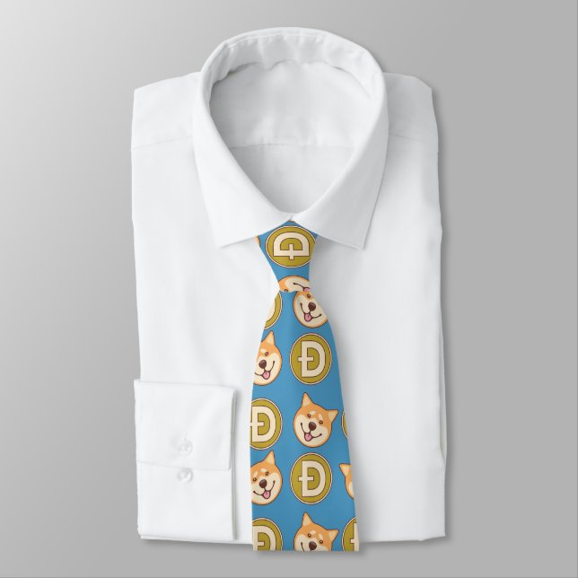 Shiba Inu Dogecoin Tie (Tied)